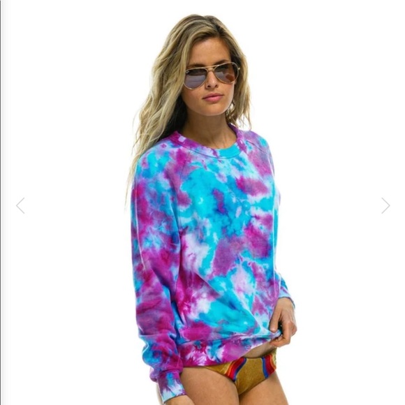 Aviator Nation Sweaters - Tie Dye AN Sweater